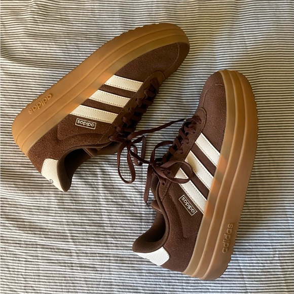 adidas VL court bold sneaker brown suede - Picture 4 of 11